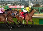 Tribal Storm sprints to the lead in the Lost in the Fog Stakes at Golden Gate