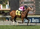 Conquest Tsunami wins the Daytona Stakes at Santa Anita Park