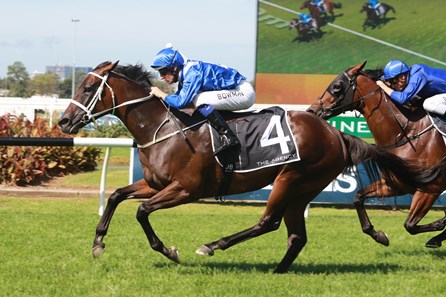 Winx wins the 2018 George Ryder Stakes with Hugh Bowman aboard