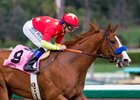 Justify wins an optional-claiming allowance at Santa Anita Park