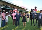 Sir Dudley Digges (right) and Shining Copper finished 1-2 in the Barbados Gold Cup