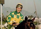Mula Gula after winning the 1999 Oak Tree Derby