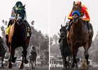 Bolt d'Oro (left) and McKinzie (right) could face off in the San Felipe Stakes at Santa Anita Park