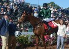 Balance the Budget and connections after his Colonial Cup win at Springdale Racecourse
