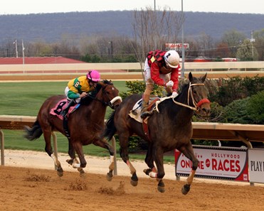 Lake Ponchatrain with Xavier Perez win the 1st Running of the Dance to Bristol Stakes at Charles Town on April 21, 2018.