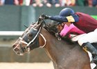 Sassy Sienna (inside) edges Wonder Gadot in the Fantasy Stakes at Oaklawn Park