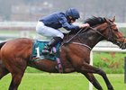 Gustav Klimt and Ryan Moore get up to win the Two Thousand Guineas Trial Stakes at Leopardstown
