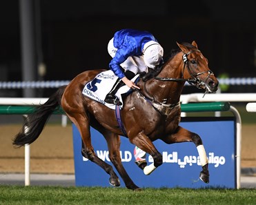 Benbatl wins the 2018 Dubai Turf
