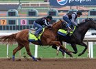 Restoring Hope (inside) works in company with Solomini at Santa Anita Park