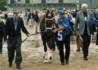 Smarty Jones begins The Walk in 2004 at Churchill Downs