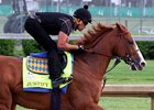 Justify trains May 3 at Churchill Downs