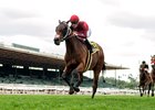 Itsinthepost wins the Charles Whittingham Stakes at Santa Anita Park