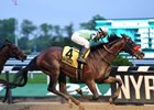 Blended Citizen wins the Peter Pan Stakes at Belmont Park