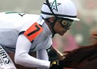 Mike Smith received a suspension for his May 6 ride on Achira, but horse and rider were not disqualified from victory in that race at Santa Anita Park