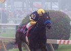 Ax Man emerges from the fog to win the Sir Barton Stakes at Pimlico Race Course
