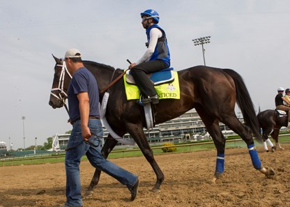 Enticed in the morning at Churchill Downs on 5/3/18.