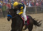 Ax Man wins the Sir Barton Stakes at Pimlico
