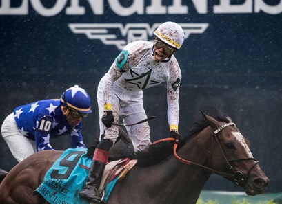 Yoshida With jockey Jose Ortiz aboard wins the 32nd running of The Old Forester Turf Classic at Churchill Downs May 5, 2018 in Louisville, Kentucky
