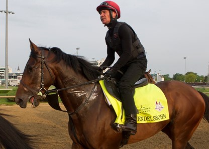 Mendelssohn in the morning at Churchill Downs on 5/3/18.