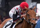 Souper Striking wins the Hilltop Stakes