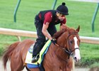 Justify trains May 27 at Churchill Downs