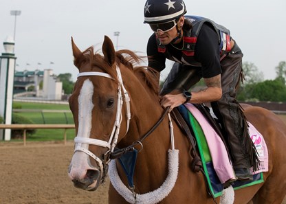 Heavenhasmynikki in the morning at Churchill Downs on 5/3/18.