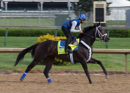Enticed in the morning at Churchill Downs on 5/3/18.