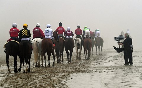 NBC would rely on hand-held cameras more than usual to provide shots of the 2018 Preakness Stakes