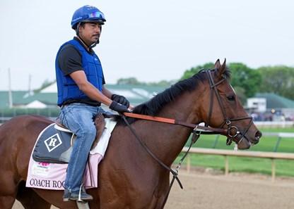 Coach Rocks in the morning at Churchill Downs on 5/3/18.