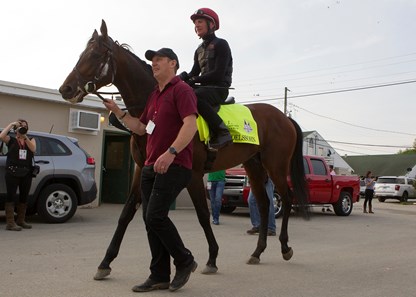 Mendelssohn in the morning at Churchill Downs on 5/3/18.