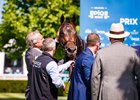 Study of Man is tended to by his connections after winning the Prix du Jockey Club at Chantilly