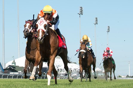 Caribou Club under Jockey Gary Boulanger, capture the 2018 Connaught Cup for owners Glen Hill Farm and trainer Tom Proctor