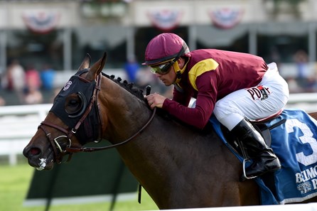 Catholic Boy wins the 2018 Pennine Ridge Stakes