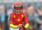 Jockey Mike Smith aboard Justify