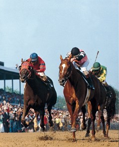 Affirmed wins the 1978 Preakness Stakes