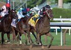 Echo Town draws off to win the H. Allen Jerkens Stakes at Saratoga Race Course