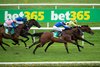Apparate (David Egan,yellow, centre) wins the bet365 Mallard Handicap Stakes from Alfaatik (Jim Crowley,near)
Doncaster 11.9.20