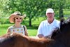 May 12, 2022: Champion Australian trainer Gai Waterhouse along with farm owner Greg Goodman, inspecting foals at Mt. Brilliant Farm in Lexington, Ky...