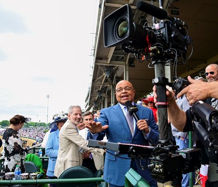 NBC's Mike Tirico reports in 2022 from Churchill Downs