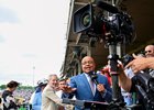 Mike Tirico at Churchill Downs in Louisville, KY on May 7, 2022.