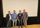(L-R): Trainer panelists Jason Barkley, Ron Faucheux, and Bret Calhoun with National HBPA CEO Eric Hamelback