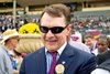 Aidan P. O'Brien after Auguste Rodin with Ryan L. Moore win the Turf (G1T) at Santa Anita in Arcadia, CA on November 4, 2023.