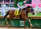 Idiomatic with Florent Geroux wins the LaTroienne (G1) at Churchill Downs in Louisville, Ky., on May 3, 2024
