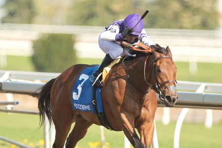 Play the Music finishes powerfully to win the Whimsical Stakes at Woodbine