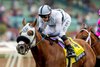 King of Gosford and jockey Flavien Prat win the Grade I, $300,000 Shoemaker Mile, Monday, May 26, 2025 at Santa Anita Park, Arcadia CA.
© BENOIT PHOTO