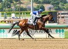 Baoma Corp.’s Nysos and jockey Juan Hernandez win the Grade III $100,000 Triple Bend Stakes Saturday, May 31, 2025 at Santa Anita Park, Arcadia, CA.
Benoit Photo.