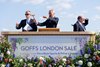 Auctioneers from left: Andrew Nolan, Henry Beeby and Nick Nugent
Goffs London Sale, Kensington Gardens 16.6.25 Pic: Edward Whitaker