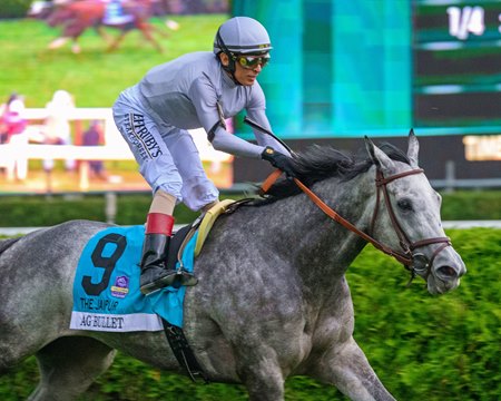 Ag Bullet wins the Jaipur Stakes at Saratoga Race Course