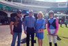 Steve and Denise Smith of Elements Racing at Churchill Downs for Meringue’s debut with trainer Rodolphe Brisset and jockey Luan Machado