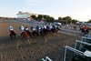 The field is off and running in the $1,000,000 Grade 1 Pennsylvania Derby at Parx Racing in Bensalem, Pennsylvania on September 23, 2023. Photo By Ryan Denver/EQUI-PHOTO